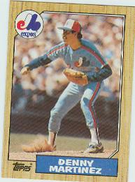 1987 Topps Baseball Cards      252     Dennis Martinez